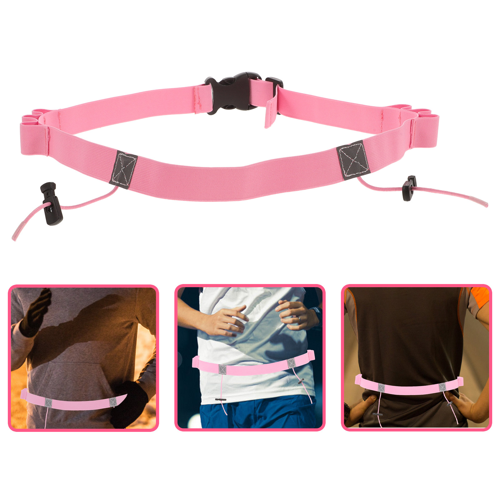 Race Bib - Lightweight Reflective Running Waistband Race Bib