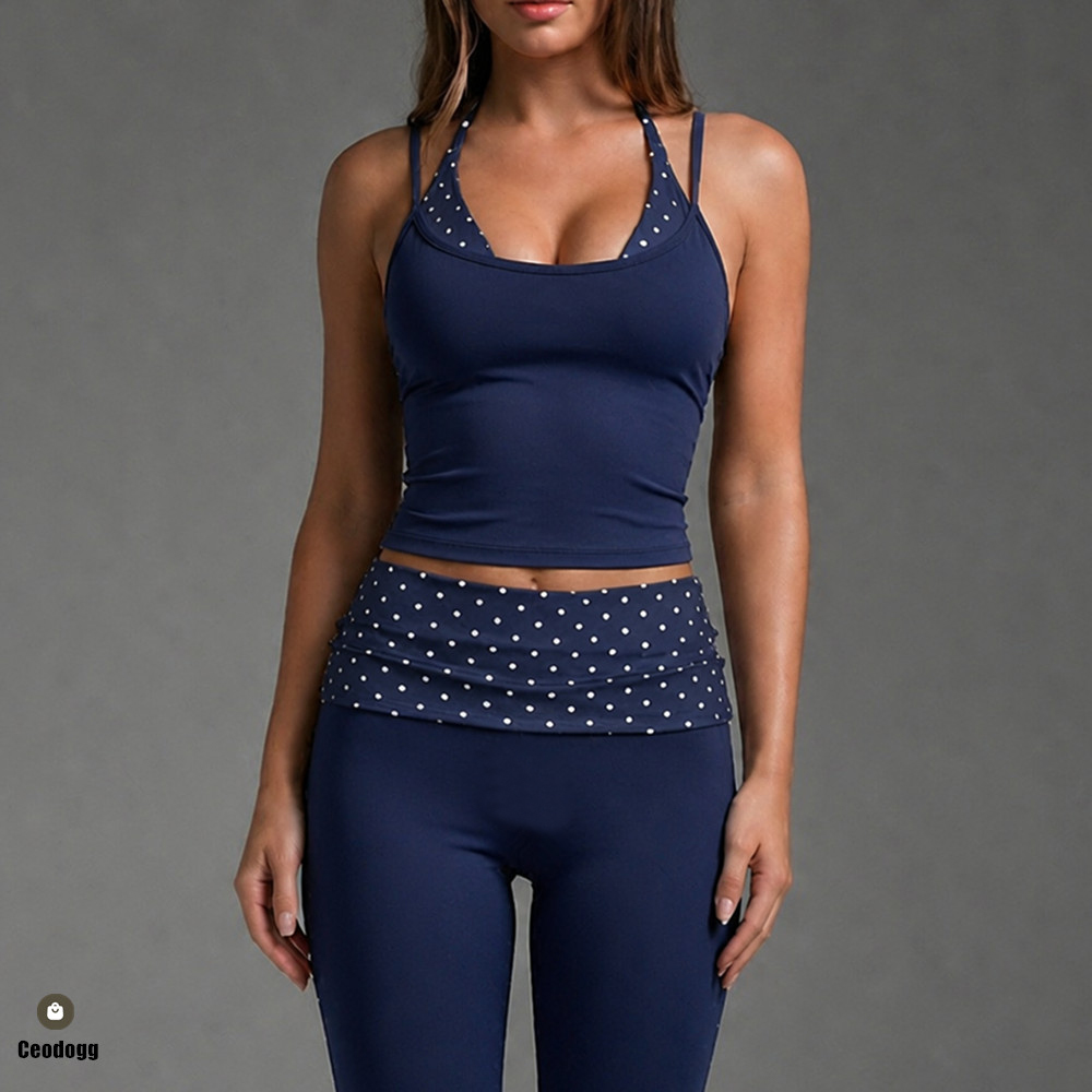 Running Belt - Polka Dot Women Strap Halter Yoga