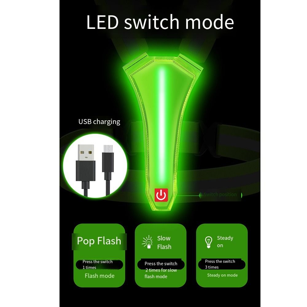 USB Rechargeable LED Reflectiv - Running Visibility Gear ulasan dan harga