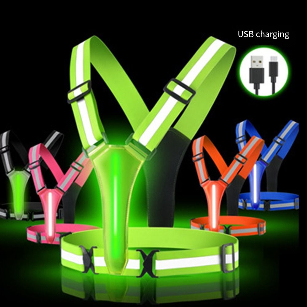 USB Rechargeable LED Reflectiv - Running Visibility Gear ulasan dan harga