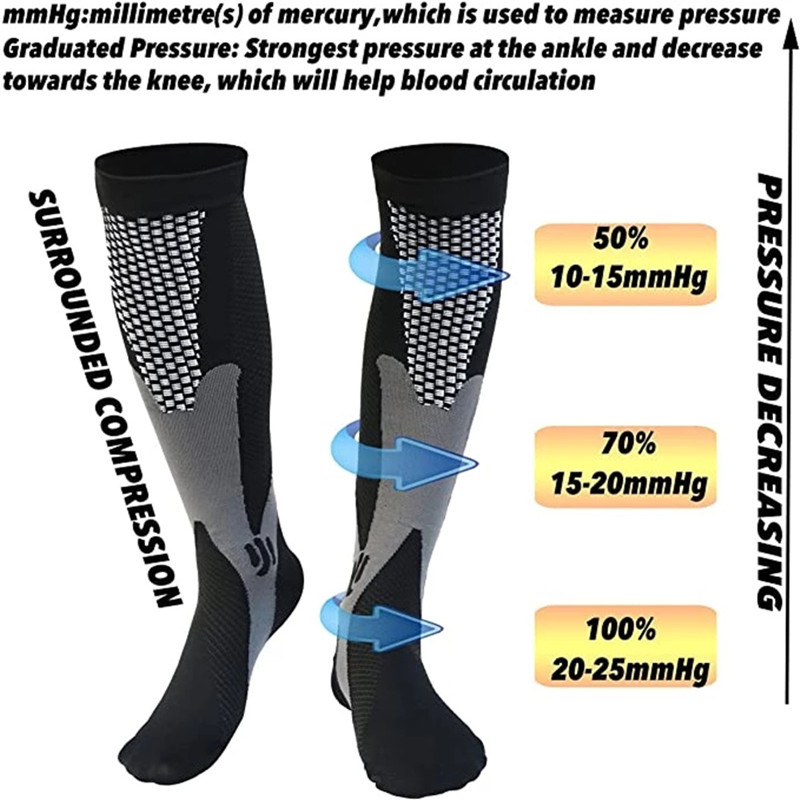 3 Pairs/Pack Compression Socks - Sports Socks ulasan dan harga