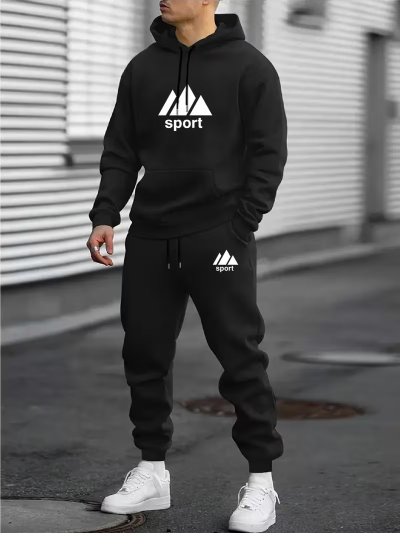 2026 Men 2‑Piece Tracksuit Set - Joggers Pants ulasan dan harga