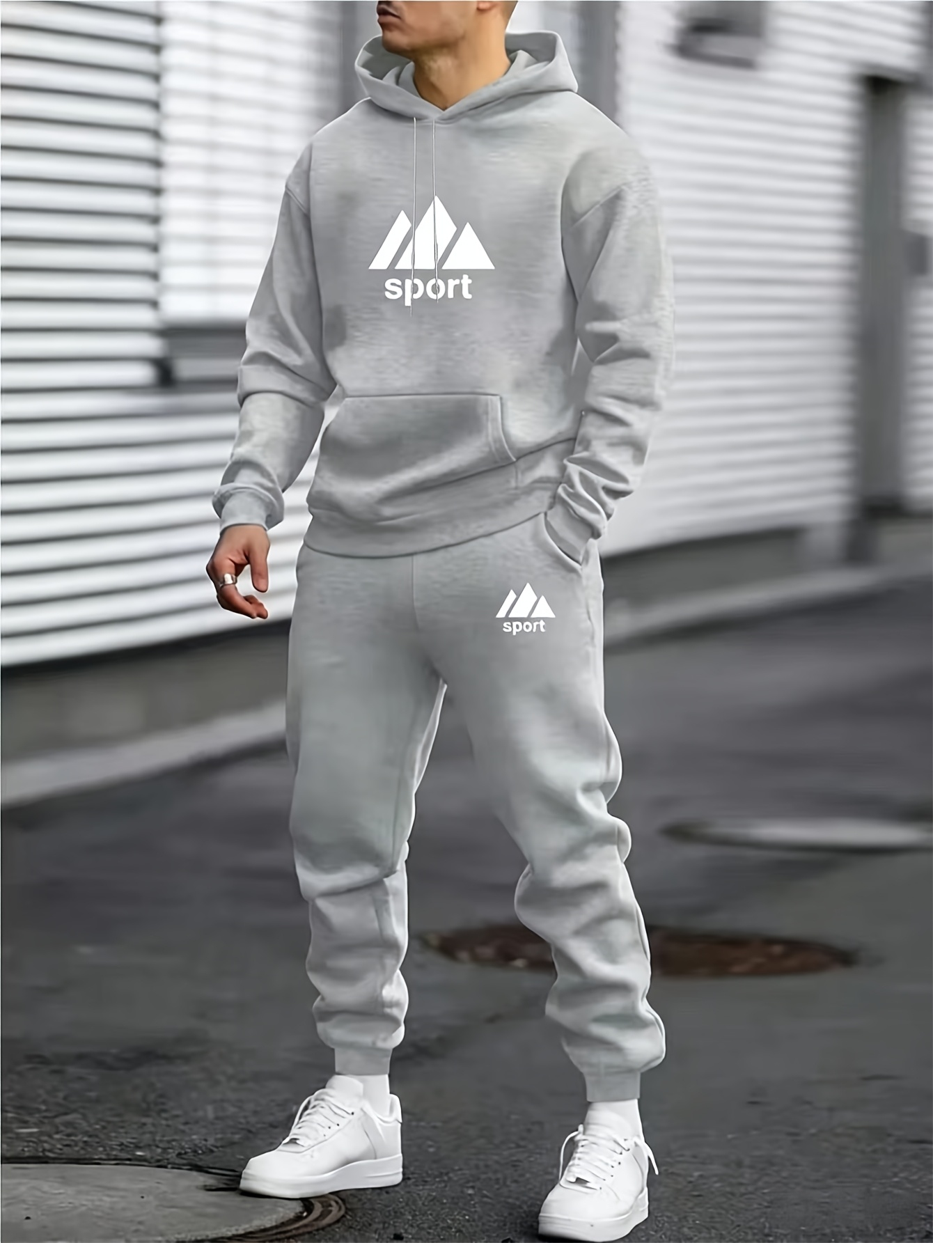 2026 Men 2‑Piece Tracksuit Set - Joggers Pants ulasan dan harga
