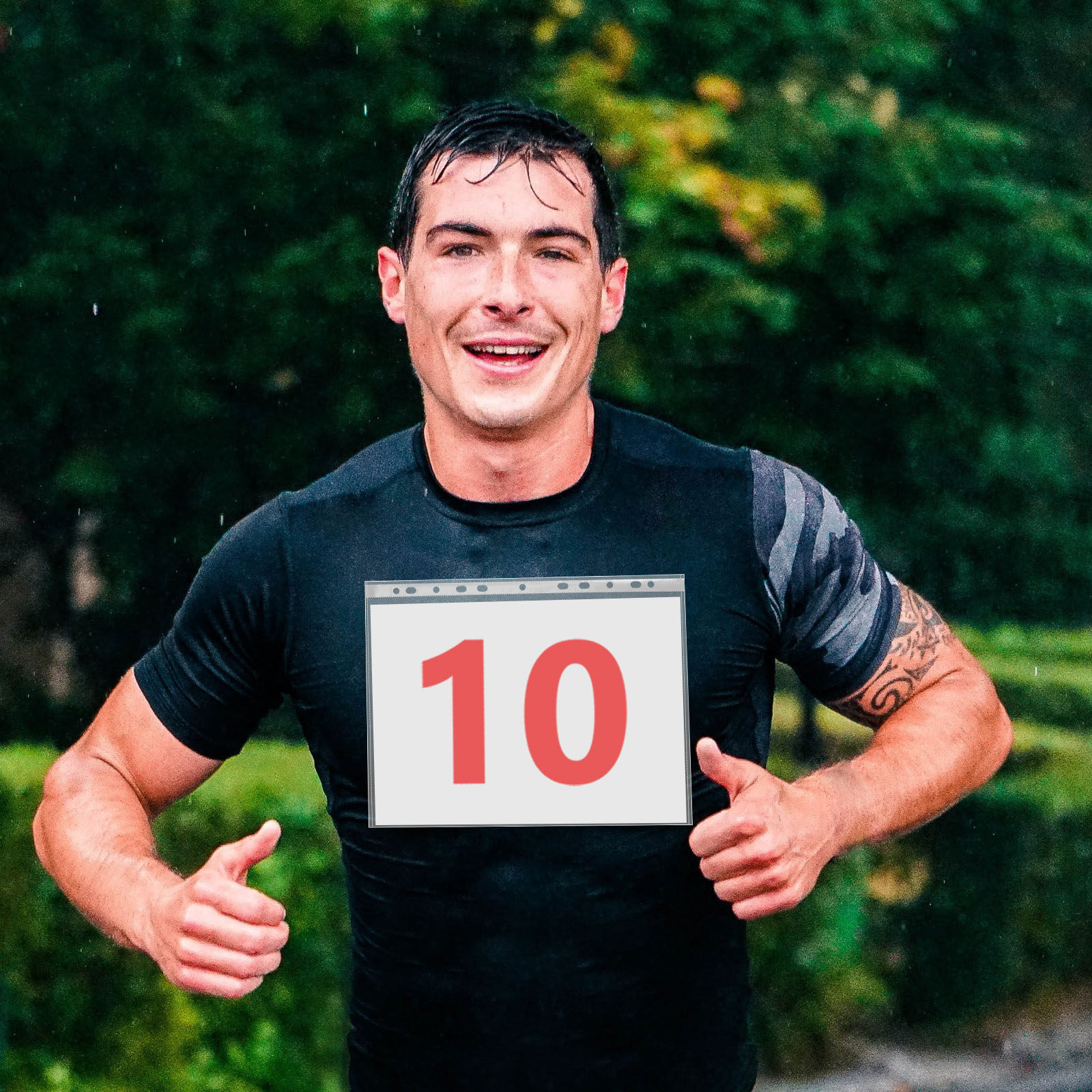 100Pcs Transparent Bib Number  - Race Bib ulasan dan harga