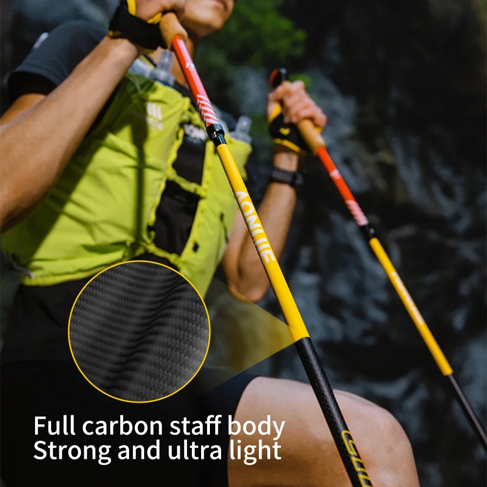 2 Pcs AONIJIE E4212 Folding Ca - Trekking Pole Carbon ulasan dan harga
