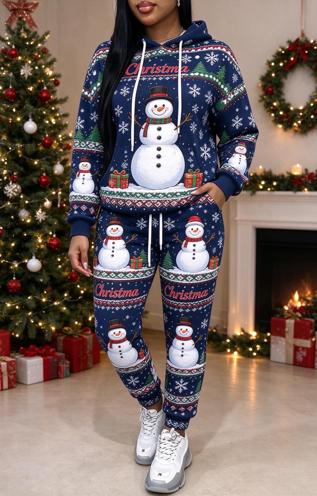 Women Christmas Santa Reindeer - Joggers Pants ulasan dan harga